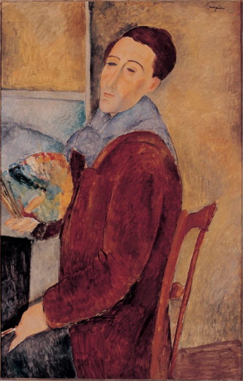 Modigliani - Self-portrait, 1919, oil on canvas